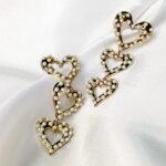 Heart Stainless Steel pearl Earrings - Image 4