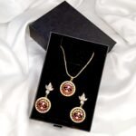 Vivid reddish Gold Plated AD Quality Set with Box - Image 2