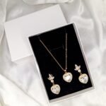 Silver Heart Zirconia Crystal AD Quality Set - Image 3