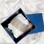 Zircon stretchable Silver White hand bracelet - Image 7