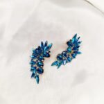 Vintage Rhinestone Zircon Ear Studs - Image 2
