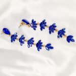 Hot Long Royal Blue Zircon Vintage Earrings - Image 3