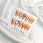 Bloom Peachy Sunset Dream Nails with accessories