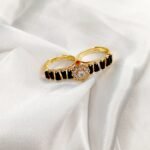 Black Adjustable Golden Twin Ring - Image 5