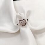 Zircon Heart Cute Romantic Ring