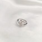 Zircon Heart Cute Romantic Ring - Image 3