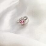 Love Heart Romantic Silver Ring - Image 2