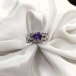 Purple Skeleton Silver Ring - Image 5