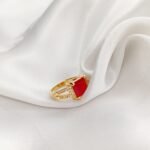 Royal Red Stainless Steel Ring - Image 2