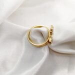 Stainless Steel Butterfly Rhinestone ring - Image 5