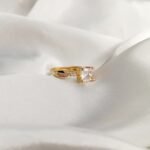 Rose Gold One Crystal High Quality ring - Image 8