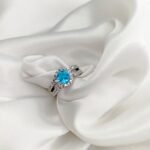 Saphire Blue Silver Ring - Image 5