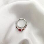 Zircon Silver rubi high quality ring - Image 3