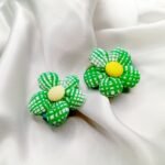 Cute Flower Green Twin pins - Image 2