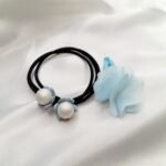 Ice Blue Hair pins and ponnies set - Image 2