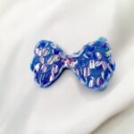 Shimmer Blue Bow Pin - Image 6