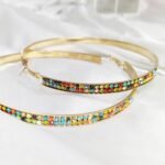 Rebecca big Zircon hoops - Image 4