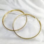 Rebecca big Zircon hoops - Image 5