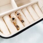 Flower zircon stainless steel long bali - Image 5