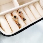 Flower zircon stainless steel long bali - Image 6