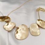 Stainless Steel golden bubble Korean Fashion Neck Chokers Trendy Simple Metal Necklace for Women Gold Color Silver Color Geometric Pendant Jewelry Accessories