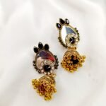Black Golden mirror Jhumki