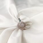 Rotating Two Layer Moving Ring Silver Stainless Steel