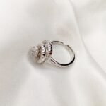 Rotating Two Layer Moving Ring Silver Stainless Steel - Image 4