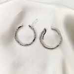 Silver Big Hoop Spiral Stainless Steel - Image 4