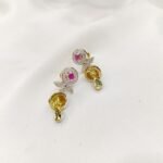 Memoir Gold plated Faux Ruby and Synthetic Diamond Fashion Women Stylish Latest