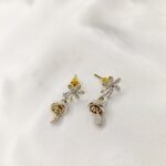 Memoir Gold plated Faux Ruby and Synthetic Diamond Fashion Women Stylish Latest - Image 4