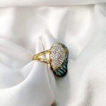 Rhinestone Round Decor Ring 3 color - Image 2