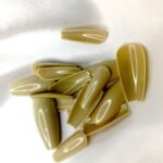 Coffin / Ballerina Artificial Nails 24 pieces | Choose Color - Image 3