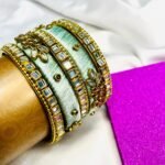 Ice blue Kara bangle Set