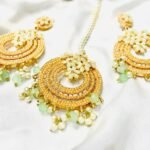 Pistachu Chand bali and tikka - Image 5