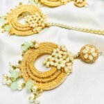 Pistachu Chand bali and tikka - Image 2