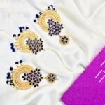 Royal Blue  Chand Bali and Tikka set - Image 12