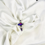 Chrome Rainbow Fire Size 9 CZ Mystic Topaz 925 Silver Chrome Cocktail Promise Ring New! - Image 5