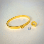 Crystal Changing Handcuff - Stainless Steel | Non-Tarnish | Water-Resistant | Interchangeable Crystal | Branded Full Cover Design - Image 4