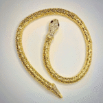Luxurious Gold Snake Magnetic Necklace – Adjustable & Water Resistant - Image 2