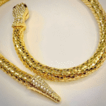 Luxurious Gold Snake Magnetic Necklace – Adjustable & Water Resistant - Image 5