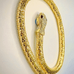 Luxurious Gold Snake Magnetic Necklace – Adjustable & Water Resistant - Image 6