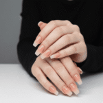 Reusable ombre medium coffin 12 pcs nails set