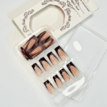 Reusable Heart French Medium Size 12 Pcs Nails Set - Image 4