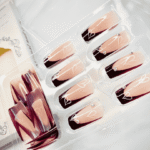 Reusable Heart French Medium Size 12 Pcs Nails Set - Image 2