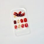 reusable Maroon mix 12 pcs nails set - Image 2