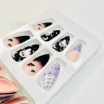reusable spooky halloween almond matt 12 pcs nails set - Image 4