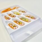 reusable bridal crystal beaded short coffin high quality 24 pcs nails set - Image 4