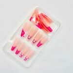 reusable nude pink coffin french funky 12 pcs nails set - Image 3