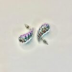 shell silver studs - Image 2